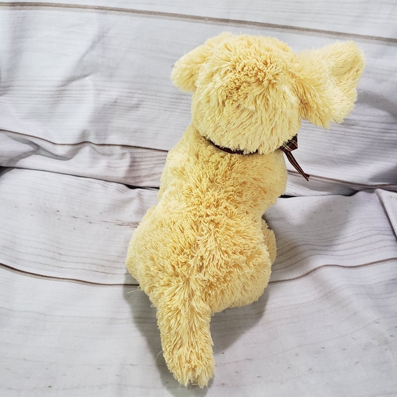 🌞SOLD🌞TY Classic Goldwyn Golden Retriever Plush Stuffed Toy 10" 2017 Plaid Bow - Picture 7 of 11
